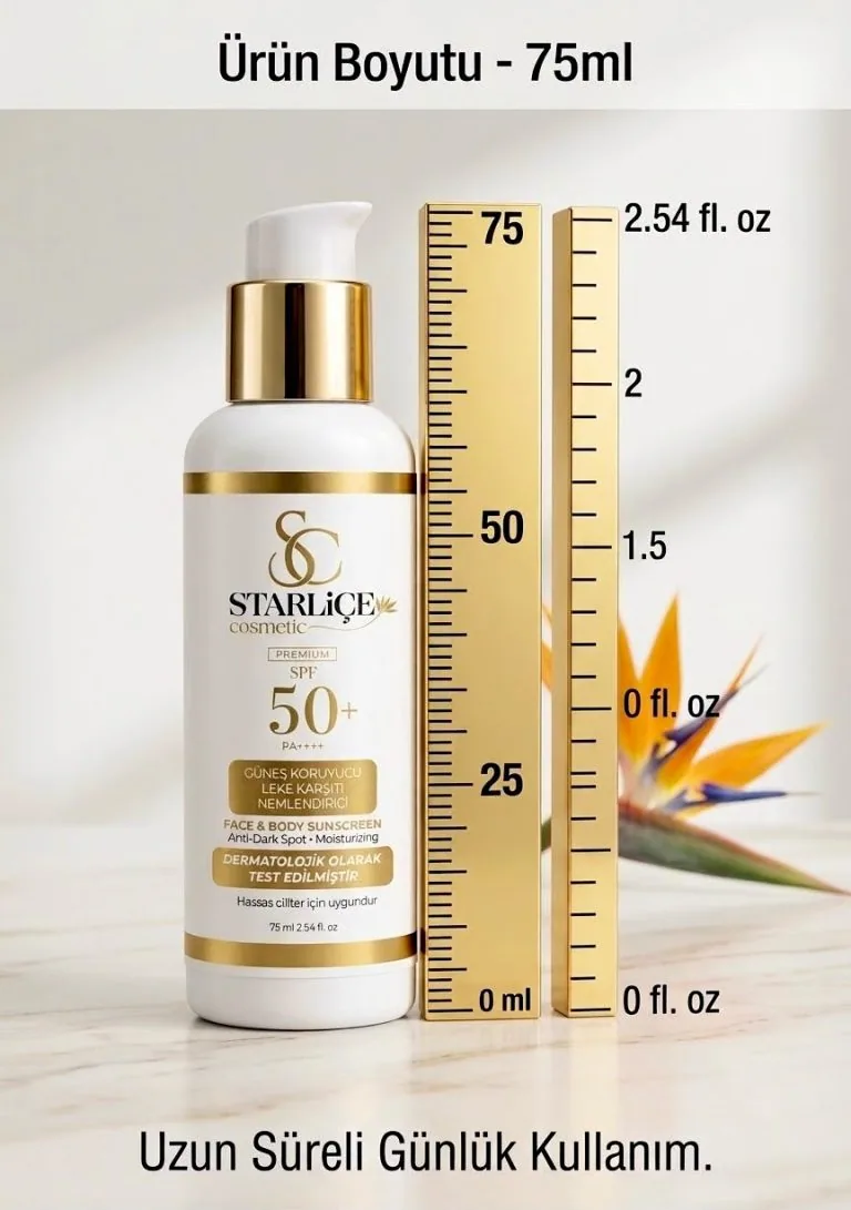 Starliçe SPF 50+ — 75 ml ürün boyut görseli